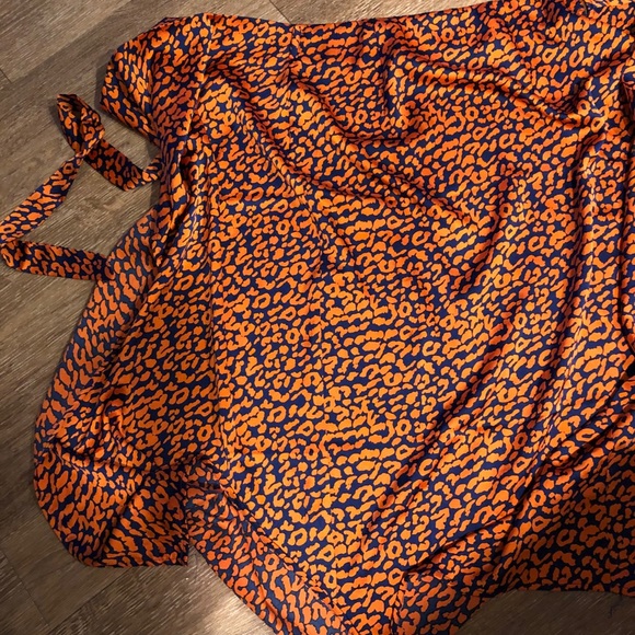 leopard print wrap midi skirt - Picture 2 of 2